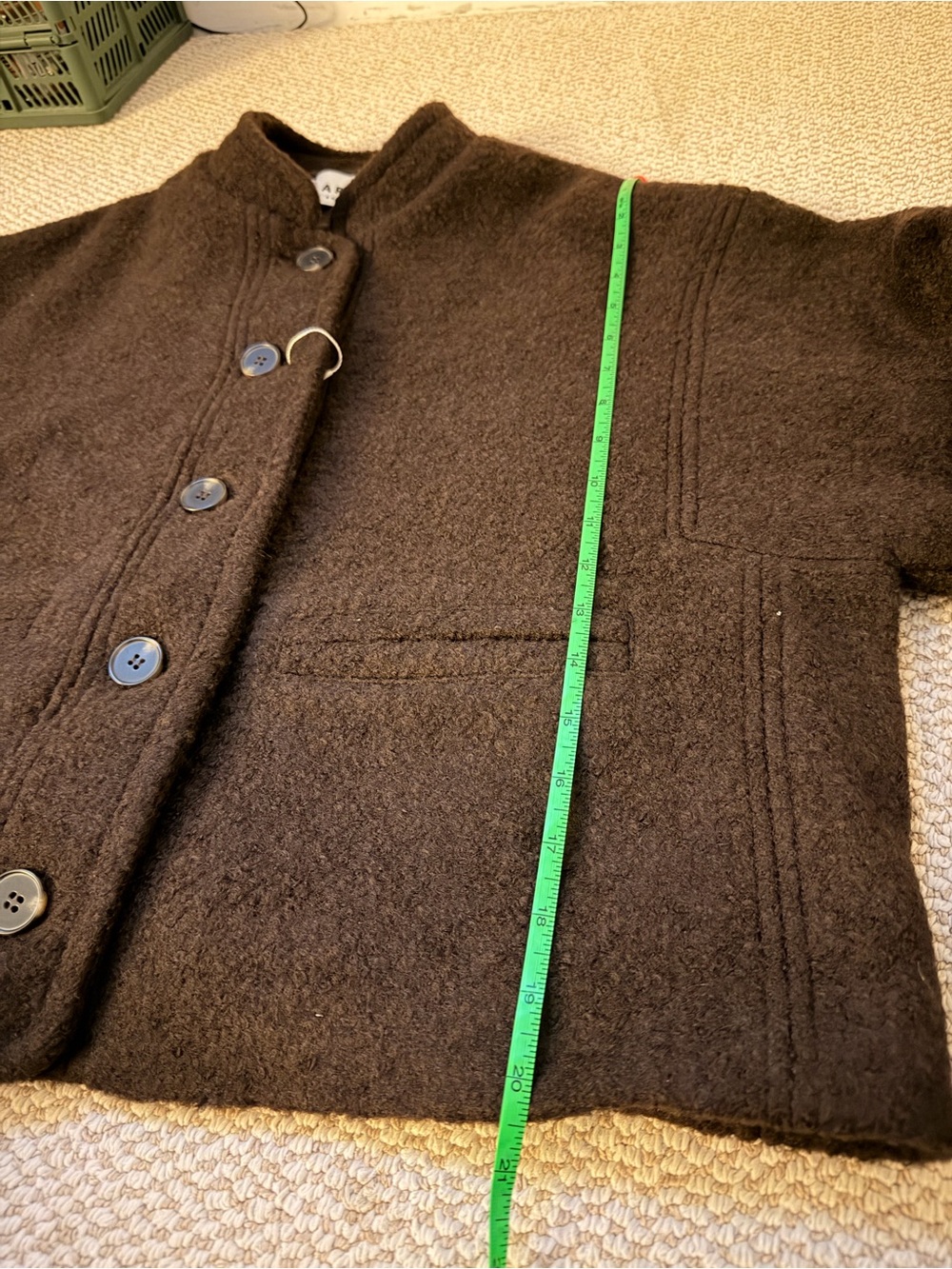 Largo Brown 100% Wool Jacket - Picture 7 of 11